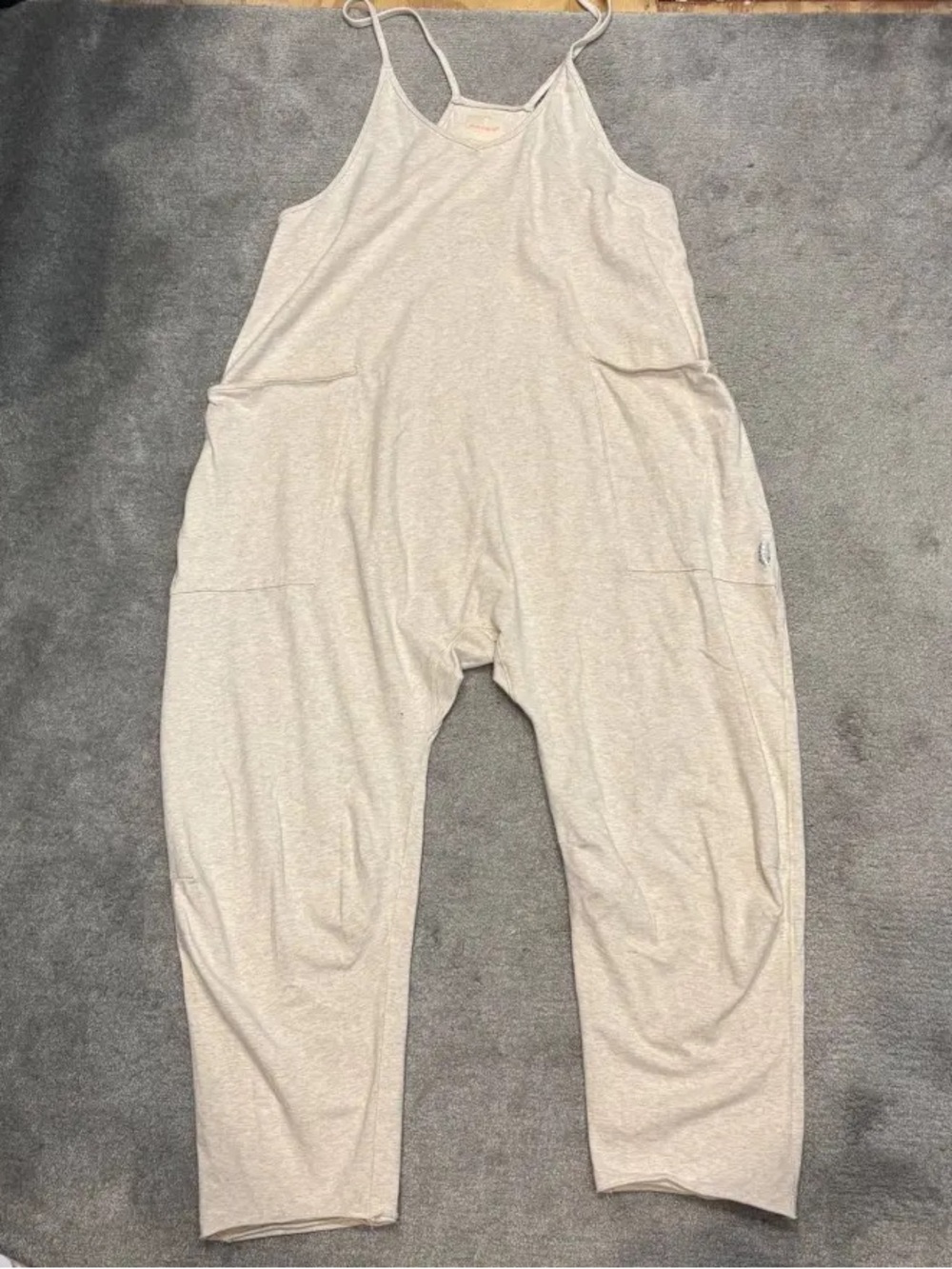 FP Movement Free People Hot Shot Onesie Wheat/Tan Jumpsuit Jumper, Medium